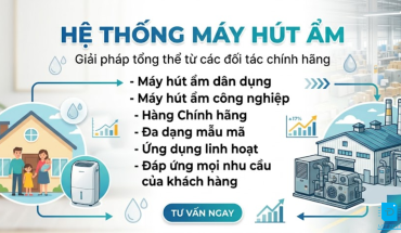 Hệ Thống Máy Hút Ẩm Công Nghiệp: Giải Pháp Kiểm Soát Độ Ẩm Tối Ưu Cho Doanh Nghiệp