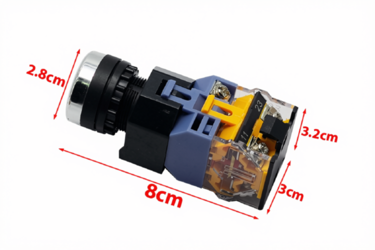 Nút Nhấn Giữ Có Đèn LA38-11DS / LA38-11DN (Phi 22mm, 10A, NO/NC)