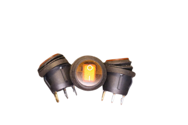 Công tắc bập bênh có đèn báo 3 chân 220VAC KCD1-106VW