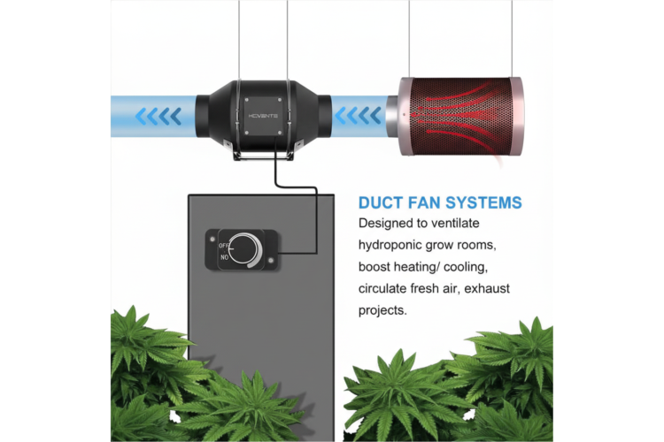 Quạt hút ống dẫn động cơ EC phi 100 4 inch - Inline duct fan 4 inch 100mm