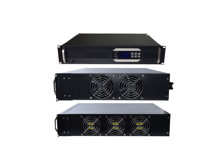 Bộ chuyển đổi nguồn gắn tủ rack - Biến tần gắn tủ rack 48VDC/220VAC 1kVA ~ 10kVA